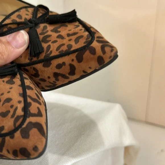 Liz Claiborne woman’s pointed toe slip on pumps 3” heel bow with tassel 6.5w - Picture 6 of 13